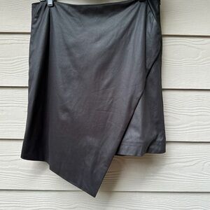 Aeron asymmetric wrap skirt